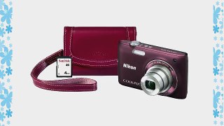 Nikon COOLPIX S4100 14 MP Digital Camera with 3-Inch Touchscreen Display SanDisk 4GB SD Memory