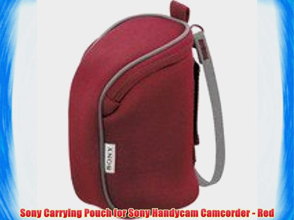 Sony Carrying Pouch for Sony Handycam Camcorder - Red
