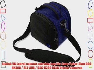 (Magic Blue) Laurel VG Camera Bag w/ Removable Shoulder Strap for Sony Cyber-Shot DSC-HX300