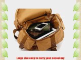 Leaper Vintage Multi-functional Canvas Camera Backpack /Rucksack/ School Bag /Travel Bag (Army