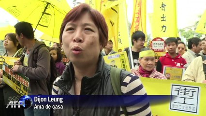 Los paraguas amarillos vuelven a Hong-Kong