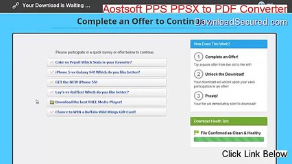 Aostsoft PPS PPSX to PDF Converter Crack - Free of Risk Download 2015