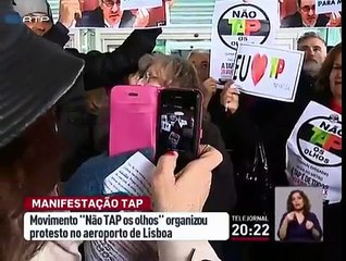 Protesto contra a privatização da TAP juntou centenas de pessoas