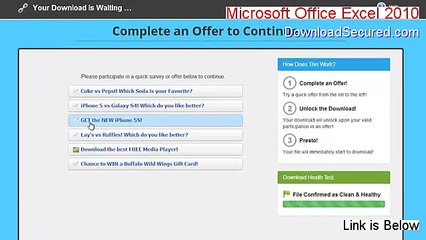 Microsoft Office Excel 2010 Download Free - Free of Risk Download