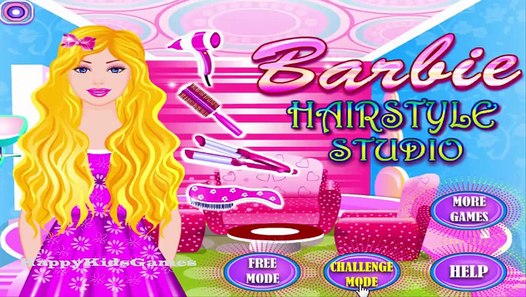 barbie games hairstyle