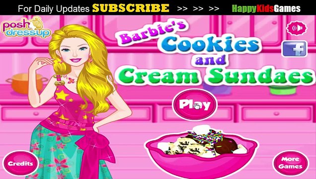Barbie Games - BARBIE’S COOKIES AND CREAM SUNDAES GAME - Play Barbie Games Online -