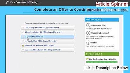 Article Spinner Serial (Risk Free Download)