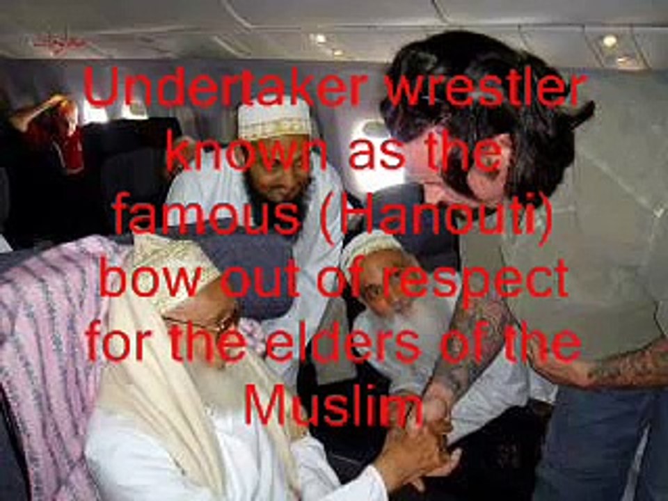Undertaker shaking hand with muslin scolar with respect and shame