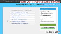 vCard VCF To CSV Converter Software Cracked [vcard vcf to csv converter software free]