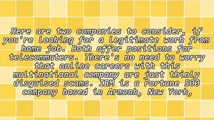 There Are Legitimate Work At Home Jobs For Moms