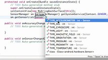 Android Application Development - 126 - Setting up Sensor Manager