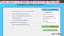 MS Access Search In Multiple MDB and ACCDB Files Software Cracked - Legit Download