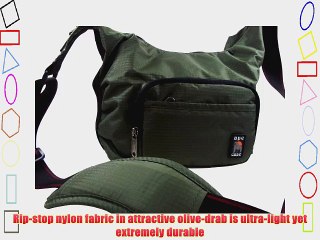 Ape case messenger bag camera case high visibility interior Green (AC520G)