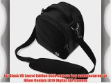 Jet Black VG Laurel DSLR Camera Carrying Bag with Removable Shoulder Strap for Nikon Coolpix