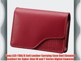Sony LCS-TWA/R Soft Leather Carrying Case Red (Genuine Leather) for Cyber-Shot W and T Series