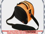 VG Orange Laurel DSLR Camera Carrying Bag with Removable Shoulder Strap for Canon PowerShot