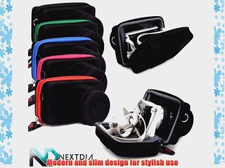 Camera Case Hard Shell -Black - Compatible with Fujifilm X E1 with 18-55mm Lens   NextDia Cable