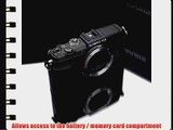 Gariz Genuine Leather XS-CHEP5BK Camera Metal Half Case for Olympus PEN EP5 E-P5 Black