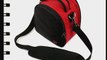 Stylish Elegant Laurel Red Handbag Camera Bag with Adjustable Shoulder Strap for Canon EOS