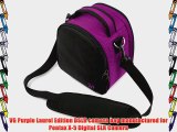 VG Plum Purple Laurel DSLR Camera Carrying Bag with Removable Shoulder Strap for Pentax X-5