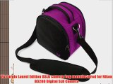 VG Plum Purple Laurel DSLR Camera Carrying Bag with Removable Shoulder Strap for Nikon D3200