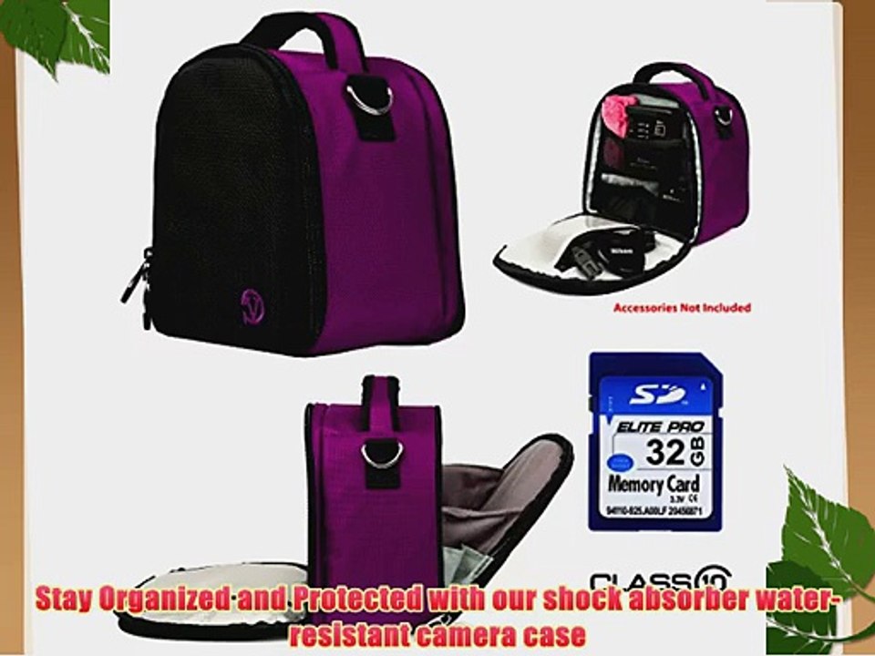 Laurel Travel Camera Bag Case For Canon EOS Rebel T5i T5 T3i T3i SL1 Digital SLR Camera   32GB