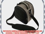 Protective Laurel Steel Grey Handbag Camera Bag with Padded Compartment and Adjustable Shoulder