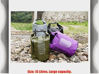 Viskey Waterproof Dry Bag for Water Sports Gray