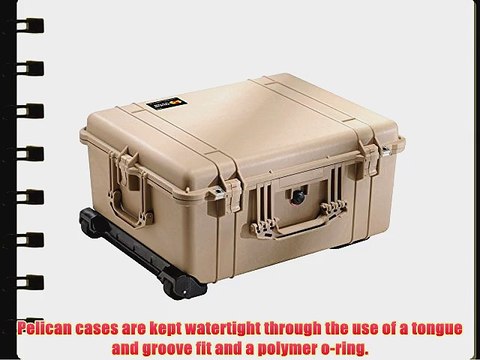 Pelican 1610 Case with Foam for Camera (Desert Tan)