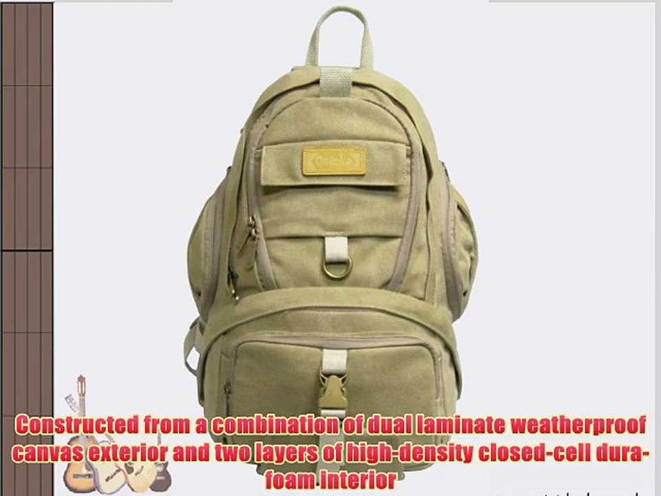 Opteka Excursion Series C950 Full-Size Weatherproof Canvas Backpack for Photo and Video Cameras