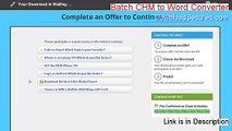 Batch CHM to Word Converter Full - Download Here [2015]