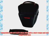 Camson Quality Compact Holster Camera Case for Sony Alpha SLT-A65 A57 A35 A55 and more (Black)