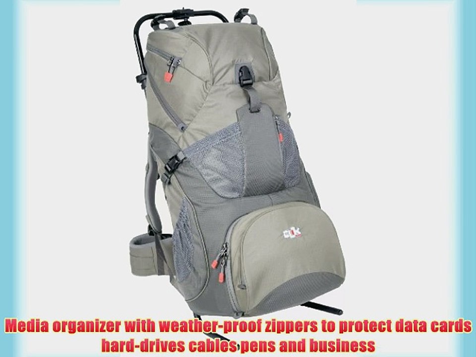 Clik Elite CE404GR Large Hiker Pack with Click Stand (Gray)