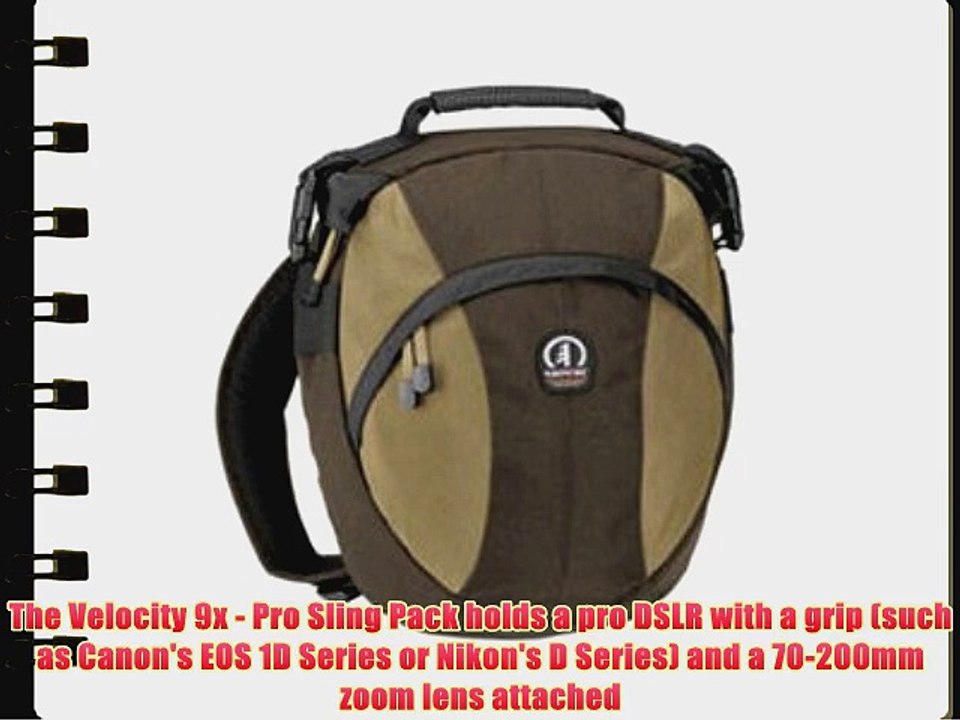 Tamrac 5769 Velocity 9x Pro Photo Sling Pack Bag (Brown/Tan)