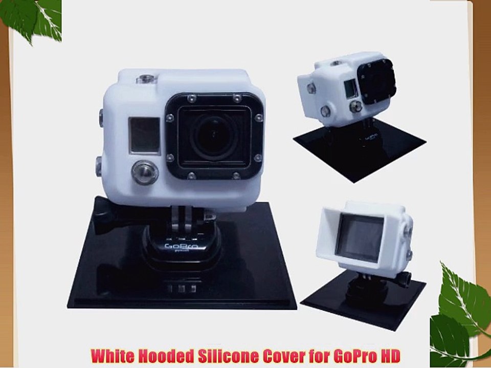 White Hooded Silicone Cover for GoPro HD
