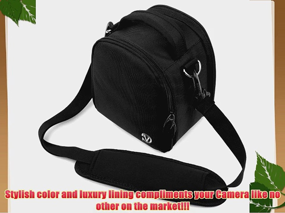 Vangoddy Laurel All Black with Luxury Lining Nikon Starter Digital SLR Camera Case