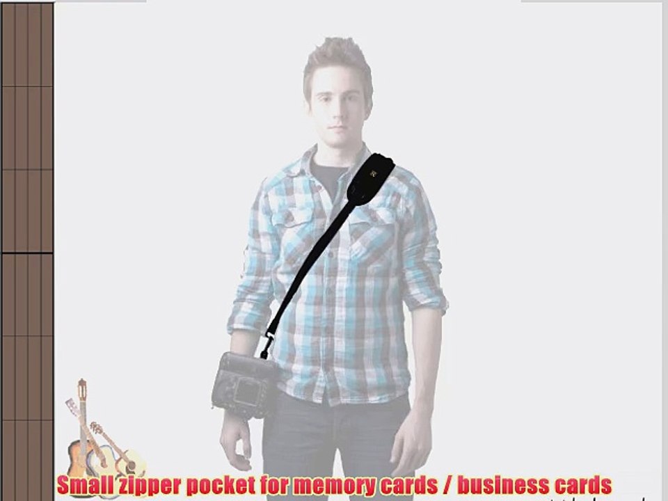 Black Rapid Straps RS4 Black Fabric Lightweight and Low Profile with ConnectR-2 and FastenR-2