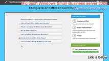 Microsoft Windows Small Business server 2008 Full (Free of Risk Download)