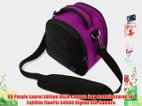 VG Plum Purple Laurel DSLR Camera Carrying Bag with Removable Shoulder Strap for Fujifilm FinePix