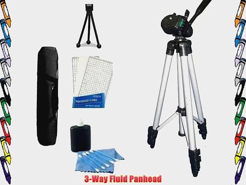 Professional style Tripod Kit Includes 50 Full Tripod W/ Carrying Case LCD Screen Protectors