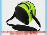 VG Neon Green Laurel DSLR Camera Carrying Bag with Removable Shoulder Strap for Nikon Coolpix