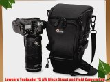 Lowepro Toploader 75 AW Black Street and Field Camera Bag