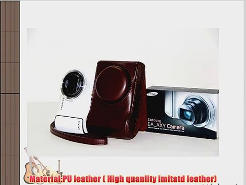 Brown PU Leather Camera Case Bag Cover For Samsung Galaxy GC100 Camera EK-GC100 GC110 New