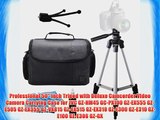 Professional 50 Inch Tripod with Deluxe Camcorder Video Camera Carrying Case for JVC GZ-HM45
