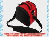 VG Red Laurel DSLR Camera Carrying Bag with Removable Shoulder Strap for Panasonic Lumix DMC-FZ200