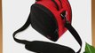 Stylish Elegant Laurel Red Handbag Camera Bag with Adjustable Shoulder Strap for Olympus Digital