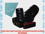 Zenness Classic Black Pu Leather Camera Case Bag Cover for Canon EOS 70D with 18-135mm/18-200mm/15-85mm/17-85mm