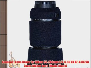 Lenscoat Lens Cover for Nikon 55-200mm f/4-5.6G ED AF-S DX VR Zoom-Nikkor Lens (Matte Black)