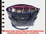 Kelly Moore Esther Camera/Tablet Bag with Shoulder Straps (Sapphire) with Camera Strap   Accessory