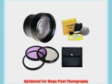 Canon VIXIA HF S100 High Definition Super Telephoto Lens   58mm 3 Piece Filter Kit   Nwv Direct